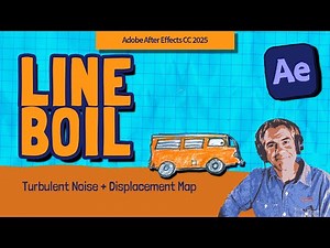 Line Boil Animation Using Turbulent Noise & Displacement Map in After Effects