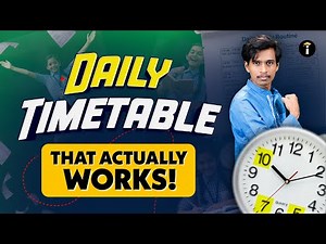 Daily Study Timetable for Guaranteed Productivity & Focus 🚀