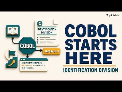 COBOL Identification Division Explained | PROGRAM-ID Tutorial