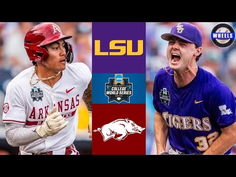 #6 LSU vs #3 Arkansas | College World Series Opening Round | 2025 College Baseball Highlights