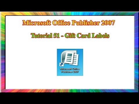 Microsoft Publisher 2007 - how to create gift tag labels in publisher