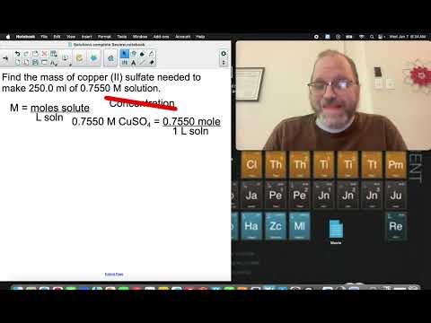 Advanced Chemistry - Review - Solutions