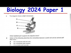 GCE Biology Paper 1 2024 – Full Breakdown & Answers!