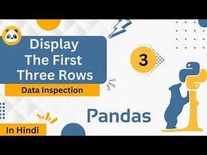 Display the First Three Rows | Data Inspection | Pandas Data Structures | #pandas #python #leetcode