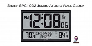 Sharp SPC1022 Jumbo Atomic Wall Clock Instruction Manual