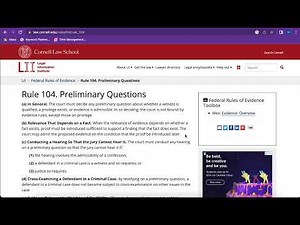 What is Federal Rule of Evidence Rule 104(b)?