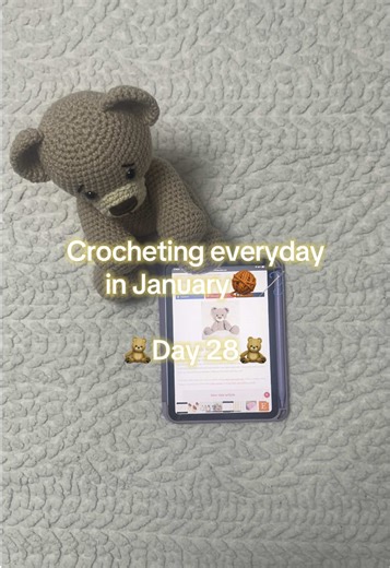 Crocheting everyday in January!🧶 Day 28🧸 Making a Teddy Bear using a free pattern! #teddybear #crochetteddy #crochetteddybear #crochet #crocheter #crocheting #crochetersoftiktok #crochettiktok #crochetproject #crochetpattern #crochetaddiction #foryou #fyp #foryoupage #trending #teddybear #handmade #crochetplushie #crochetplush #amigurumi #amigurumis #yarn #yarnlovers #yarncraft #yarns #yarntok
