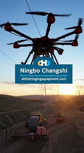 How are drones revolutionizing power line installation?