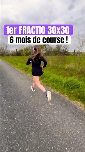 1st interval training session: 6 months after starting 🏃