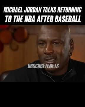 Michael Jordan talks returning to the NBA after baseball #shorts #michaeljordan #nba