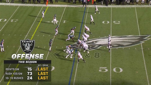 Highlight: Brandon Graham's first sack of 2025 comes against Raiders