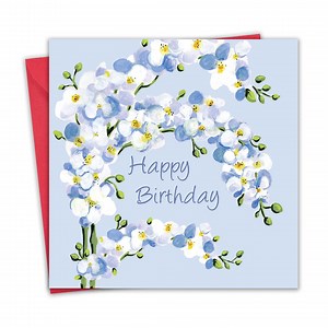 Female Birthday Card for Women - Orchid - Floral Happy Birthday Card for Her - Etsy
