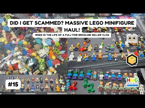 DID I GET SCAMMED? MASSIVE LEGO MINIFIGURE HAUL! Bricklink Seller Vlog #15