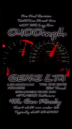 1997 Camaro Z28 LT1 Engine 0-100 Heads Cam FBO 24X 4th Gen Fbody 4XX WHP