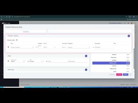 TUTORIAL CREACION FACTURA NEXTPOS