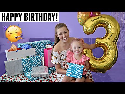 GEMMA'S 3rd BIRTHDAY PARTY! OPENING PRESENTS!