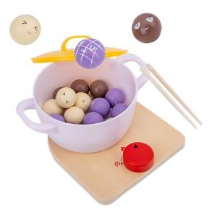 [Hot Item] Wooden Simulation Mini Kitchen Toy Cooking Set DIY Toy
