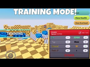 Training mode in ASTD! | All Star Tower Defense