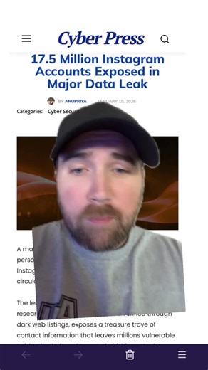 Matt Johansen on Instagram: "Everyone take a breath on this Instagram data leak headline. But you do have homework."