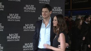 Skins star Kaya Scodelario and husband Ben Walker attend premiere