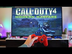 Testing Call of Duty 4: Modern Warfare On The PS3- POV Gameplay Test, Impression