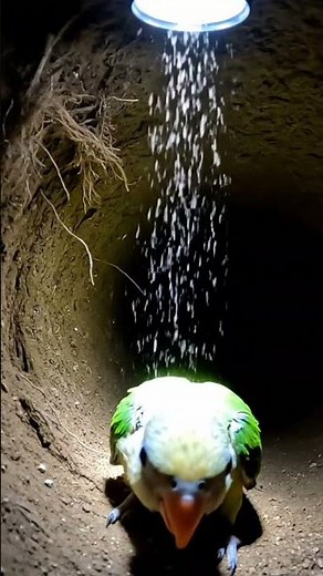 : Inside a Burrowing Parrot Nest Chamber. #WildlifePOV | #AnimalPOV | #BurrowingParrot.