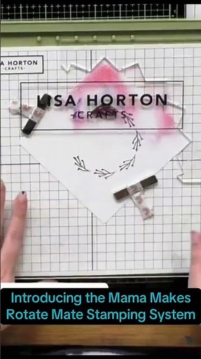 Stamping using the Rotate Mate and Lisa Horton Stamping Platform! #craftideas #papercraft #stamping