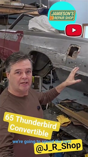 Back Working on The 65 Thunderbird Convertible! #restoration #thunderbird #sheetmetal #classiccar