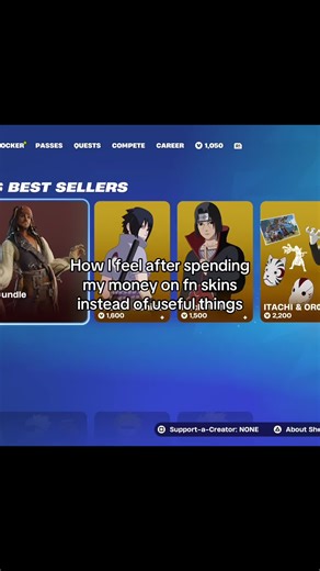 BUT ITS SASUKE#fortnite #fyp #fy #sasuke #fortniteclip | fortnite