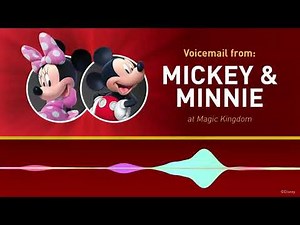 Voicemail from Mickey Mouse & Minnie Mouse - Walt Disney World