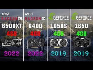 RX 6500 XT vs RX 6400 vs GTX 1650 SUPER vs GTX 1650 Test in 8 Games