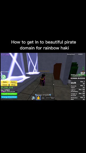 How to Enter Beautiful Pirate Domain and Get Rainbow Haki