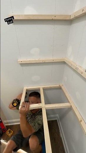 Pantry Remodel - DIY Floating Shelves Project - Ep 8