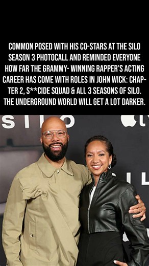 Common Poses at the Silo Season 3 Photocall — The Grammy Winner Turned TV Star Is Back! 🎬👑🔥
