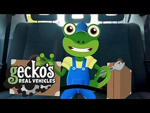 Gecko and the Taxi - Gecko's Real Vehicles | Educational Videos for Kids