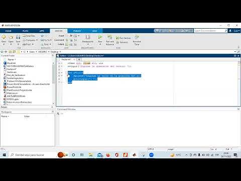 Como ingresar valores por teclado en un vector en Matlab