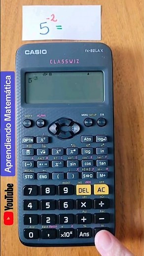 POWER of NEGATIVE EXPONENT with the CALCULATOR