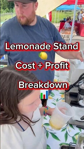 Lemonade Stand Cost Breakdown #lemonadestand