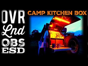 Custom rear outdoor camp Kitchen Box on Nissan Patrol 4wd touring setup