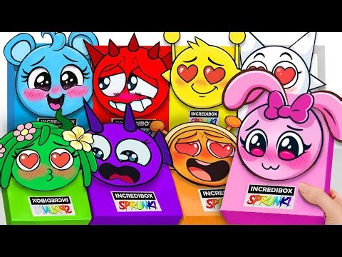 Paper DIY💖 Unboxing INCREDIBOX Blind Box, How to make SPRUNKI BLIND BOX Unboxing