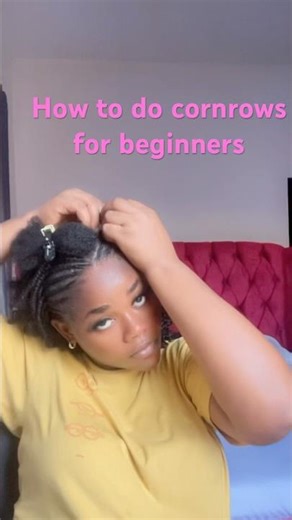 How to do cornrows for beginners #braids