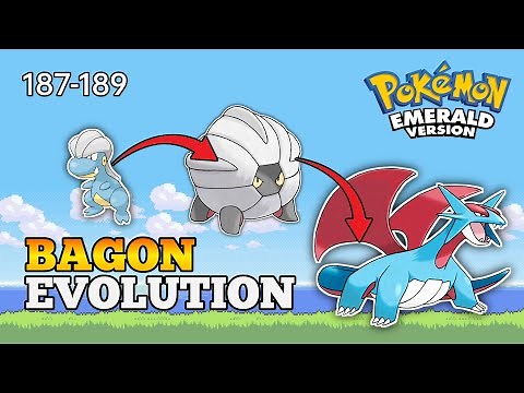 Pokemon Emerald - How To Evolve Bagon Into Shelgon And Salamence | Hoenn Pokedex
