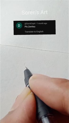 Zenitsu drawing with his name | Soren's Art #demonslayer #zenitsu #anime #drawing #sjram