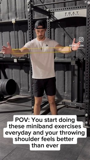 💪 Healthy Shoulders = Better Throws ⚾️🥎 👉🏼 These mini band exercises might look simple, but they build the small stabilizers that protect your shoulder every time you throw. ✅ Improves shoulder mobility control ✅ Strengthens rotator cuff scap stability ✅ Keeps your arm feeling fresh all season 🔑The key isn’t doing more, it’s doing the right things consistently. Add these daily and your shoulder will thank you later. — 💡 Remote Athlete Program 💪 1-on-1 Coaching 🍎 Custom Training Plans 📲 