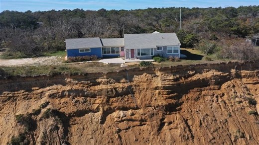 Cape Cod Cottage Teetering on the Edge of an Eroding Ocean Bluff Snags a Buyer—After Price Was Slashed to Under $100K