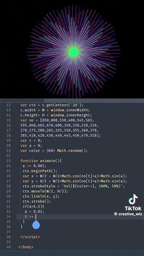 Blooming flowers canvas animation in JavaScript 🌟🤍#html #htmlcss #animation #programming #coding #