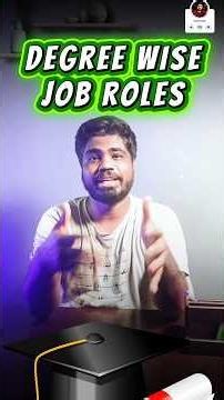 Degree wise job roles #shorts #careeraftergraduation