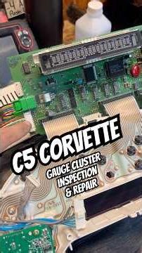 C5 Gauge Cluster Replacement. #corvette #diy #automobile #chevrolet #pcb #diagnosis