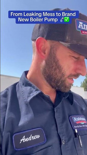 Installing a new boiler pump today!