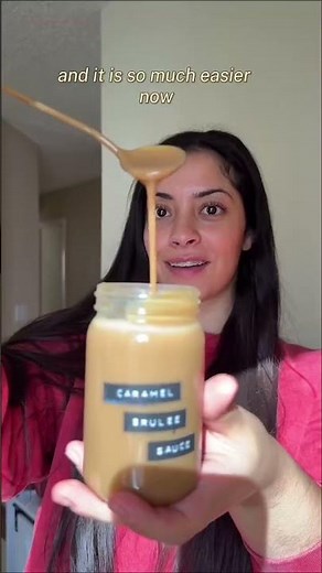 Updated my Starbucks Caramel Brûlée Sauce recipe and it's way easier now! ☕ With Starbucks winter